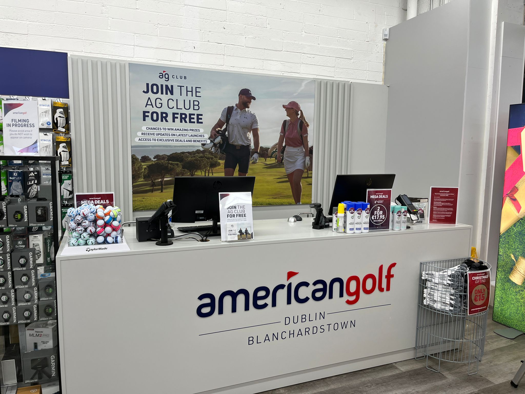 American Golf retail counter fit-out by MPAF Services